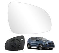 Verre de Rétroviseur Remplacement pour KIA Sportage 2016-2023, Rétroviseur Extérieur Réglable Adapté, Lente di Retromarcia, Inversion de Lentille (Droite)