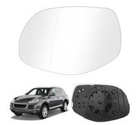 Verre de Rétroviseur Remplacement pour Porsche Cayenne 2007-2010, Rétroviseur Extérieur Réglable Adapté, Lente di Retromarcia, Inversion de Lentille (Gauche)