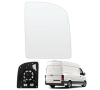 Verre de Rétroviseur Remplacement pour VW Crafter 2017-2023, Rétroviseur Extérieur Réglable Adapté, Lente di Retromarcia, Rétroviseur Supérieur avec Fonction Chauffante (Droite)