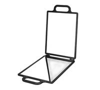 Verre de toilettage professionnel à double vue incassable avec cadre pliable compact pour une coupe précise