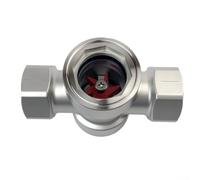 Verre de visée pour la surveillance des canalisations avec corps en acier inoxydable 304 pour l'observation du débit de fluide dans les systèmes de traitement (DN10)