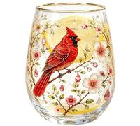 Verre décoratif Verrerie Transparente Gaufrée Abeille Et Oiseau 415 ml
