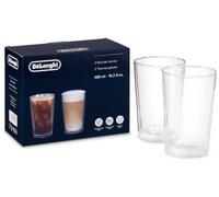 De'Longhi Lot de 2 verres élégants et thermiques en verre borosilicate à double paroi, 500 ml