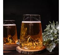 Verre design topographic mont blanc