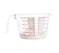 Verre doseur - 1000 ml - Pichet de cuisine résistant aux hautes températures - Échelle métrique et impériale - Design durable résistant à la chaleur - Idéal pour la cuisson au four, les boissons, le