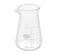 Verre Doseur 100ml, Bécher en Verre, Mini Verre Mesureur en Verre Tasse de Mesure en Verre Pichet Mesureur,Verre Borosilicate Gradué Forme Basse Griffin Bécher, 5,7x9cm
