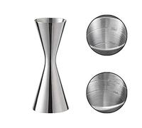 Verre doseur à cocktail 304 en acier inoxydable, balance intégrée, cocktail Jigger Dual Spirit Measure Cup, barman professionnel, convient pour les bars et les appartements (30/60 ml)