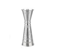 verre doseur cocktail Gobelets à mesurer en acier inoxydable 304, 30/40/50/60ml, for Cocktail, boisson, spiritueux, Jigger, bécher mixte, tasse for liquide(Silver 30ml 60ml)