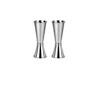 verre doseur cocktail Gobelets à mesurer en acier inoxydable 304, 30/40/50/60ml, for Cocktail, boisson, spiritueux, Jigger, bécher mixte, tasse for liquide(2PCS 30 50ml)