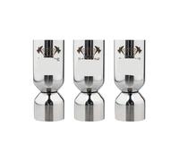 verre doseur cocktail Jigger en acier inoxydable 25/50ml, for Cocktail, boisson, spiritueux, tasse à mesurer, bécher mixte, for liquide(3PCS 25 50ml)