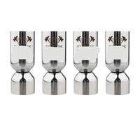 verre doseur cocktail Jigger en acier inoxydable 25/50ml, for Cocktail, boisson, spiritueux, tasse à mesurer, bécher mixte, for liquide(4PCS 25 50ml)
