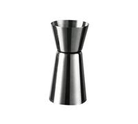verre doseur cocktail Tasse à mesurer en acier inoxydable, Peg Jigger Shaker barman mesureur de boissons, outil mesure d'esprit boisson double tir for Bar fête(L)
