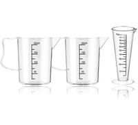 Verre Doseur Cuisine 200 ml avec Poignée Ergonomique Vendos85