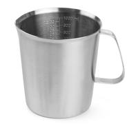 Verre doseur de cuisine avec graduation en acier inoxydable 1 l - Hendi 516201