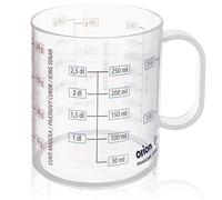 Verre doseur de cuisine - ORION - 250 ml - 10x7,5x8,5 cm - Graduation claire - Résistant - Convient au lave-vaisselle