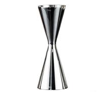 Verre doseur de style japonais pour cocktails en acier inoxydable avec design double shot pour barmen à la maison (45/60 ml)