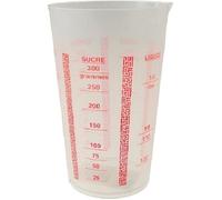 VERRE DOSEUR GRADUÉ 250 ML BEC VERSEUR 1-4 L SEMOULE LIQUIDE FECULE PVC CUISINE