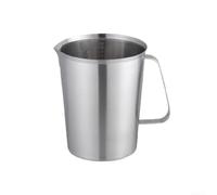 Verre doseur gradué en acier inoxydable pour une portion précise des ingrédients dans la pâtisserie, la fabrication de sauce et la préparation des boissons (700 ml)