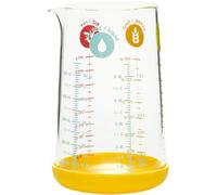 Verre Doseur Pebbly Mesureur En Verre Avec Silicone 0,5 L Jaune