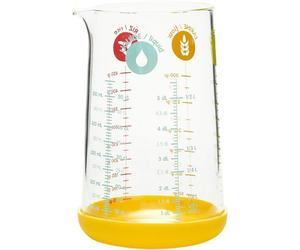Verre Doseur Pebbly Mesureur En Verre Avec Silicone 0,5 L Jaune