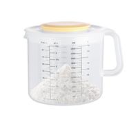 Verre Doseur | Verre Gradué Avec Protection Anti-éclaboussures, Couvercle Et Bec Verseur | Bol Gradué D'une Capacité De 2 400 Ml, Design Ergonomique, Pour Mélanger Les Œufs Et Fouetter.