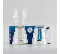 DURALEX Lot de 4 verres Picardie - Forme basse - 16 cl - Verre