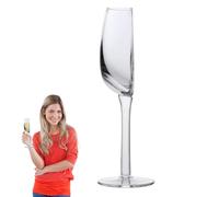 Verre en créatif - Verre à vin demi-rouge 140 ml | Verrerie créative portable à long pied pour vacances, anniversaire, mariage, amis, amateurs de famille, occasions