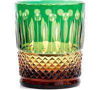 Verre en cristal taillé à la main à l'ancienne pour cocktails et whisky, coffret cadeau haut de gamme inclus
