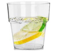 Verre en plastique incassable - VILDE - 275 ml - 8 5 cm hauteur - 8 cm diamètre - Réutilisable - Acrylique transparent