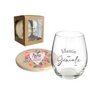 Verre et dessous de verre - Mamie géniale