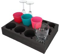 Verre et porte-tasse
