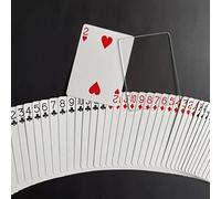 Verre fantôme (taille poker) Carte sélectionnée apparaît sur le verre Magic Close Up Street Illusions Gimmicks Mentalisme Props (un seul côté) (double face)
