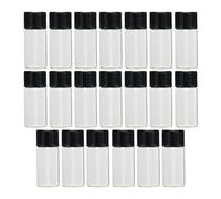 Verre Flacon D’huile Essentielle 50 Pièces 4ml | Format Voyage pour Bagages Cabine, Rangement des Toilettes, Usage Salle de Bain, pour Voyageurs Fréquents