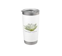Verre Fleur de Lotus Blanc Gobelet isotherme en acier inoxydable double paroi