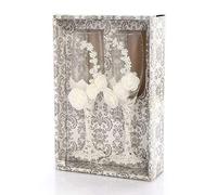 Verre Flûte À Champagne | Flûte À Champagne Personnalisée Coffret Cadeau | Set De 2 Argenté Cœur Champagne Flûtes | Champagne Flute Cadeau Mariage|Anniversaire | Pour Mariée Marié Fiançailles