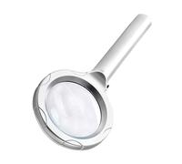 Verre grossissant à usage multiple avec 1 mode d'éclairage, 6 lumières LED pour travaux manuels et lecture à l'aide d'une loupe mains libres