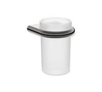 Verre Hewi série 480 480.04.00070EC avec Halter , revêtement PVD, chrome noir brillant