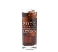 Verre Highball gravé - 2004 Année de la légende - Cadeau d'anniversaire pour homme - Verre à cocktail