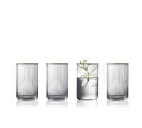 Verre highball Palermo Gold en Transparent Lyngby Glas