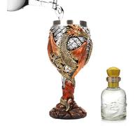 Verre médiéval, verre à vin de dragon, tasse à boire en acier inoxydable avec dragons | Coupe de coupe de dragon, coupe médiévale sûre et créative pour boire au quotidien et