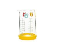 Pichet doseur 0. 5 l en verre et silicone jaune Jaune G