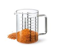 Verre mesureur avec anse, contenance 1 l, dimensions 150 x 150mm - verre borosilicate -très haute résistance 3843 SIMAX