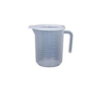 Verre Mesureur Lot de 3 gobelets doseurs en plastique avec couvercle et bec verseur for liquides (300 ml/500 ml/1000 ml/3500 ml/5000 ml) Verre Doseur Pour PâTisserie(1000ml)
