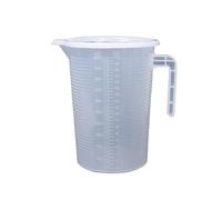 Verre Mesureur Lot de 3 gobelets doseurs en plastique avec couvercle et bec verseur for liquides (300 ml/500 ml/1000 ml/3500 ml/5000 ml) Verre Doseur Pour PâTisserie(5000ml)