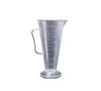 Verre Mesureur Lot de 3 tasses à mesurer graduées en plastique, grande capacité, transparentes, avec couvercle, for la cuisine et pâtisserie Verre Doseur Pour PâTisserie(Triangle 250ml)