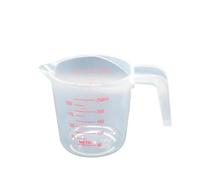 Verre Mesureur Lot de 3 tasses doseuses for liquide cuisson 250/500/1000 ml avec pinceau et graduation, en plastique, for mesurer le volume, ustensiles cuisine Verre Doseur Pour PâTisserie(250ml)