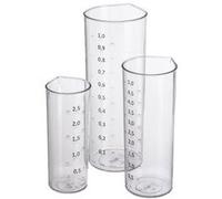 Verre mesureur, set de 3, transparent