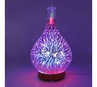 Verre Night Lights Diffuseurs 7 Humidificateur couleur LED à couleurs changeantes Aroma Diffu G