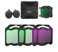 Verre optique multicouche / cadre en alliage d'aluminium U-V CPL ND8/16/32/64 - Polariseur à densité neutre - Pour drone DJI O4 Air Unit Pro - Kit d'objectif de caméra
