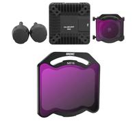 Verre optique multicouche / cadre en alliage d'aluminium U-V CPL ND8/16/32/64 - Polariseur à densité neutre - Pour drone DJI O4 Air Unit Pro - Kit d'objectif de caméra